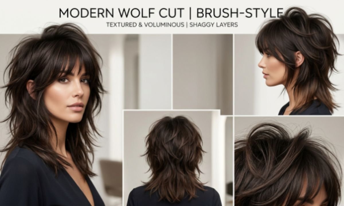 Coupe « Wolfcut » en brosse