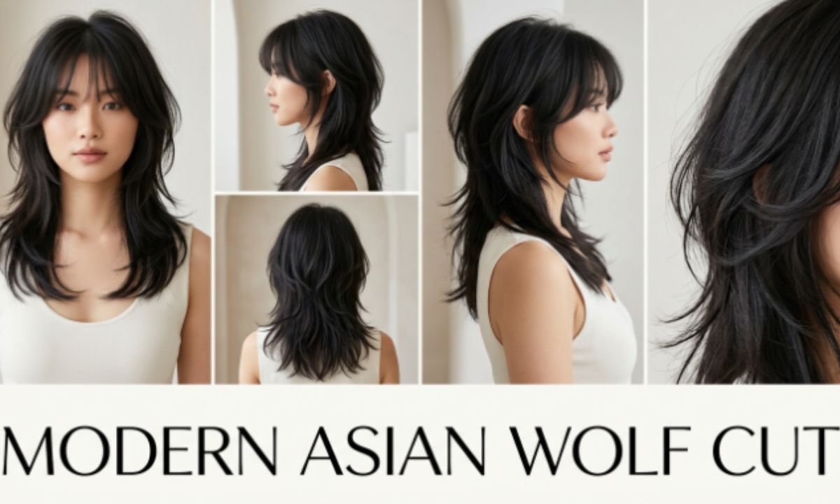 Coupe « wolfcut » asiatique japonaise