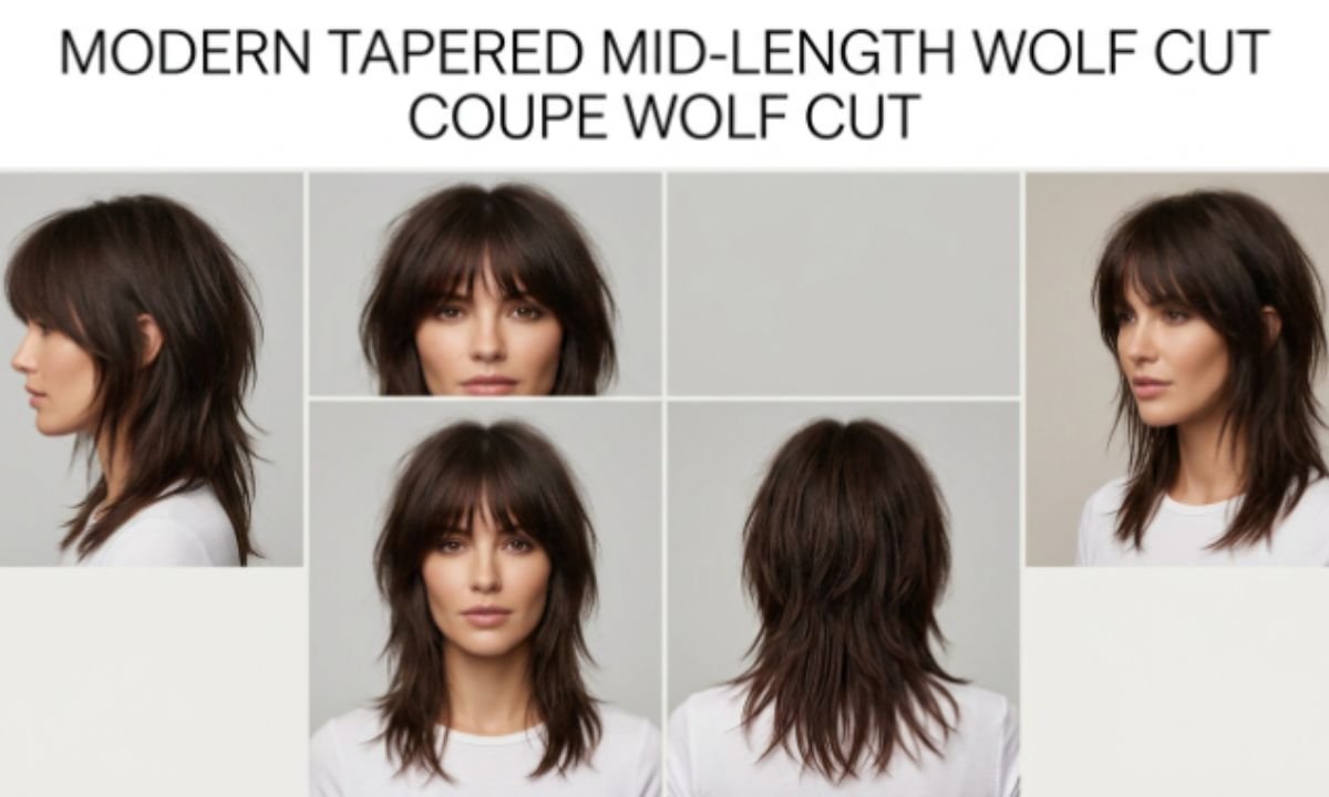 Coupe « wolfcut » mi-longue effilée