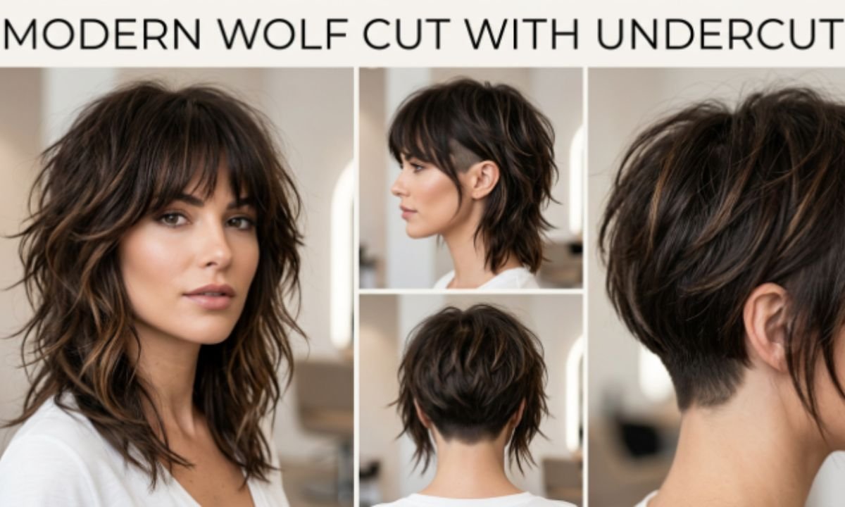 _ Coupe « wolfcut » moderne avec undercut