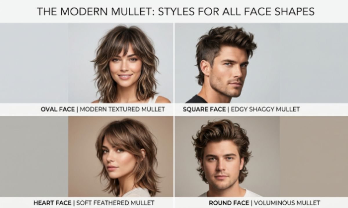 La coupe « mullet » en fonction de la forme du visage