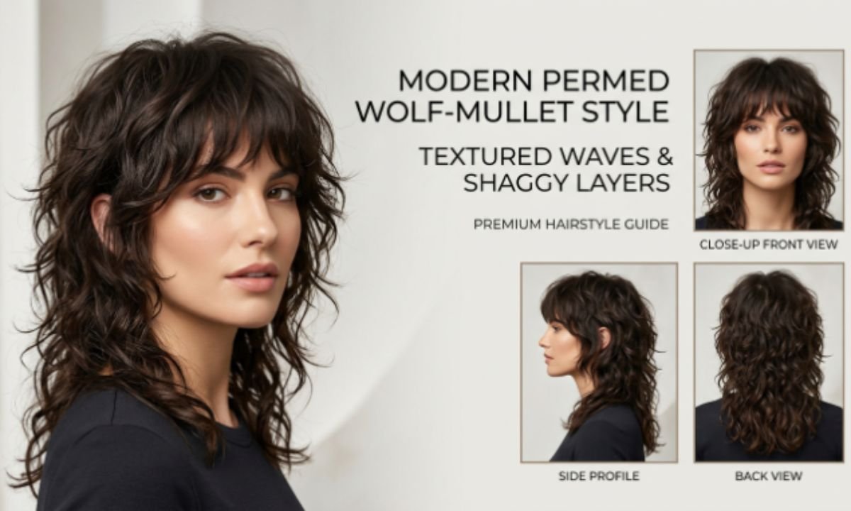 Permanente « mullet » à la Wolfcut